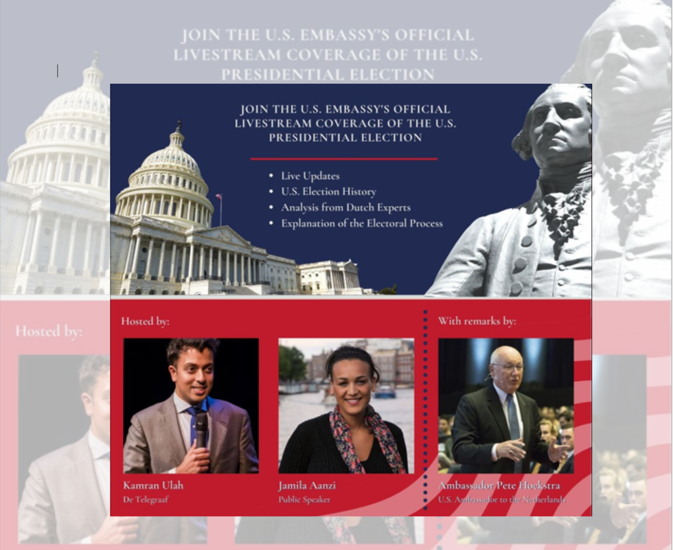Join the U.S. Embassy for Live, Online Election Coverage on Wednesday November 4 Join the U.S. Embassy for Live, Online Election Coverage on Wednesday November 4